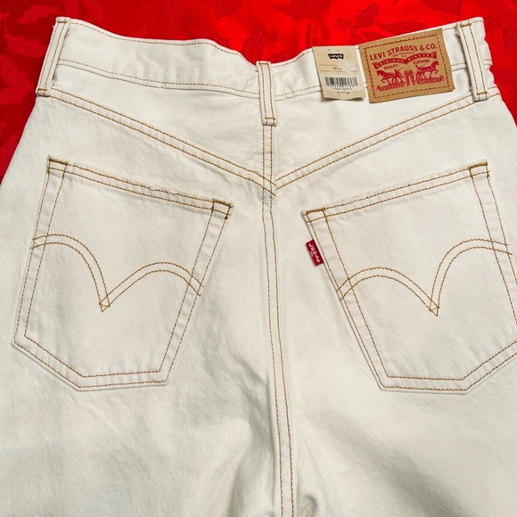 LEVIS DENIM RIBCAGE STRAIGHT ANKLE PANTS 28 X 27, NWT. 💯cotton - Picture 3 of 6